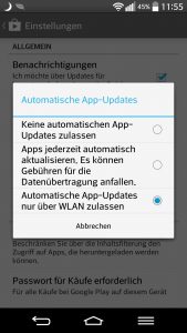 Automatische App-Updates bei Android