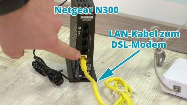N300 LAN-Kabel anschließen
