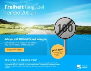 Neu bei Deutsche Glasfaser: schnellerer 200 Mbit-Tarif für Einsteiger