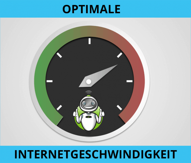 Optimale Internetgeschwindigkeit