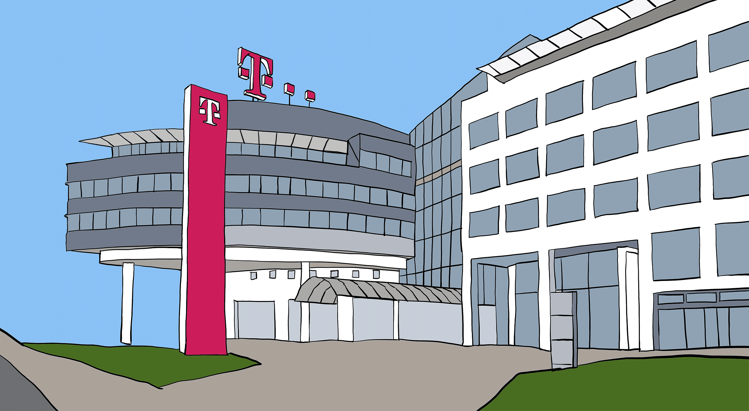 Telekom Zentrale Zeichnung