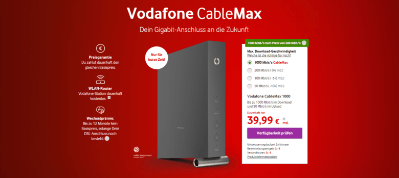 CableMax 1000 - Vodafone