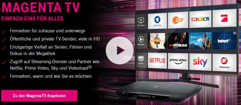Telekom DSL-Angebot mit MagentaTV