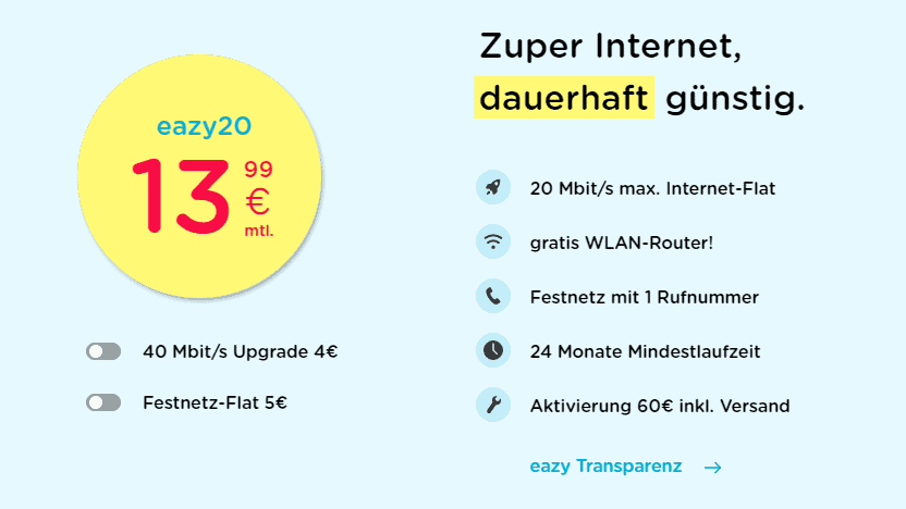 Eazy DSL - Internet-Angebote in Deutschland