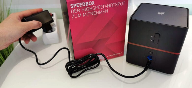 Telekom Speedbox Strom anschließen