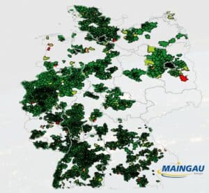 Maingau Energie Verfügbarkeit Karte 2022